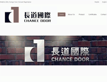 Tablet Screenshot of chancedoor.com